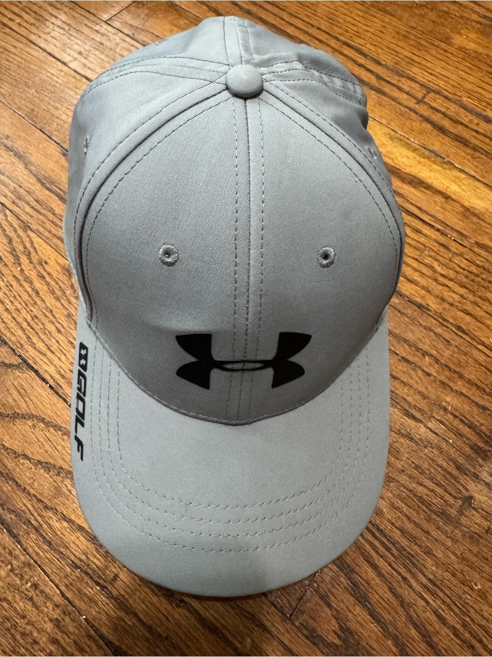 Under Armour Light Gray Golf Hat with Black Logo